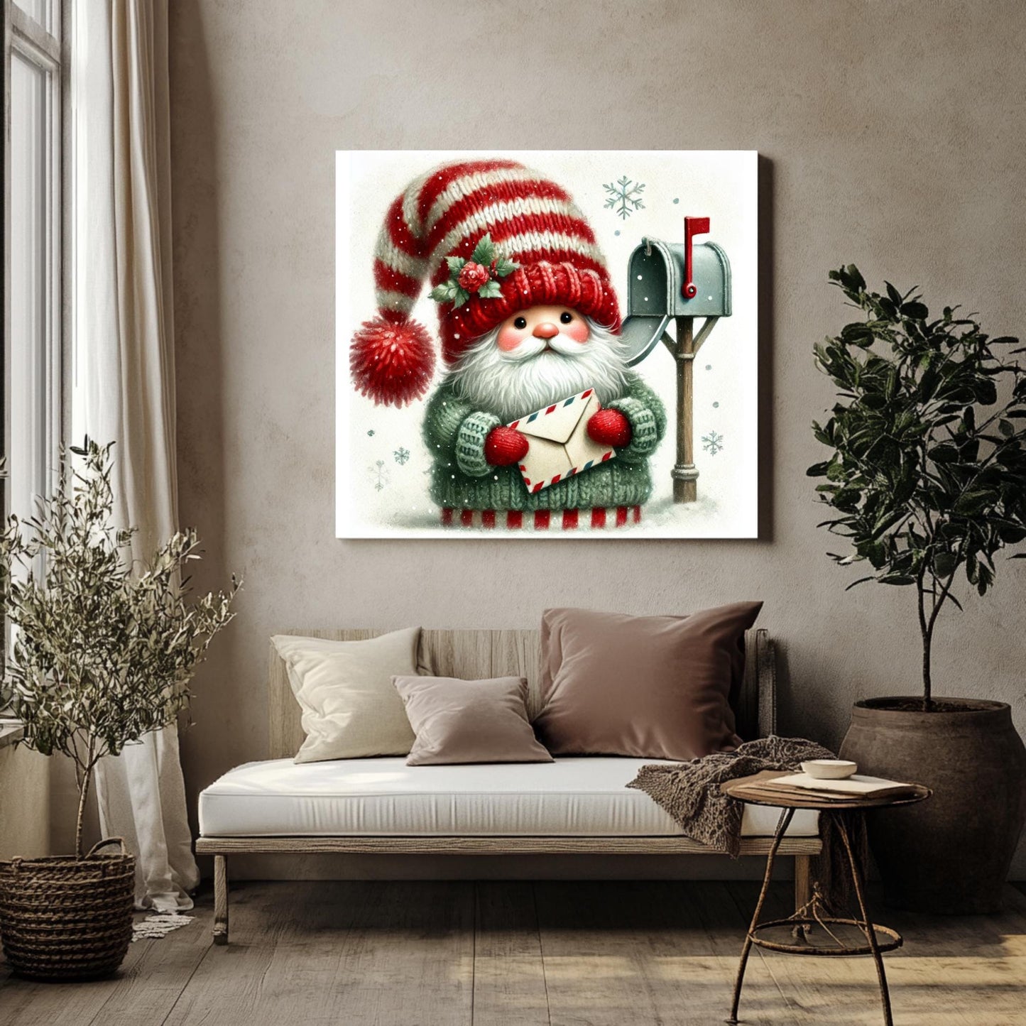 15 Christmas Mailbox Gnome Clipart