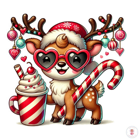15 Quirky Reindeer Clipart