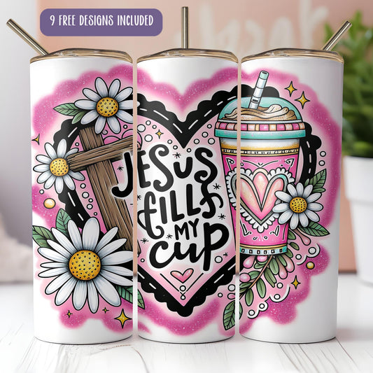 a couple of cups that are on a table