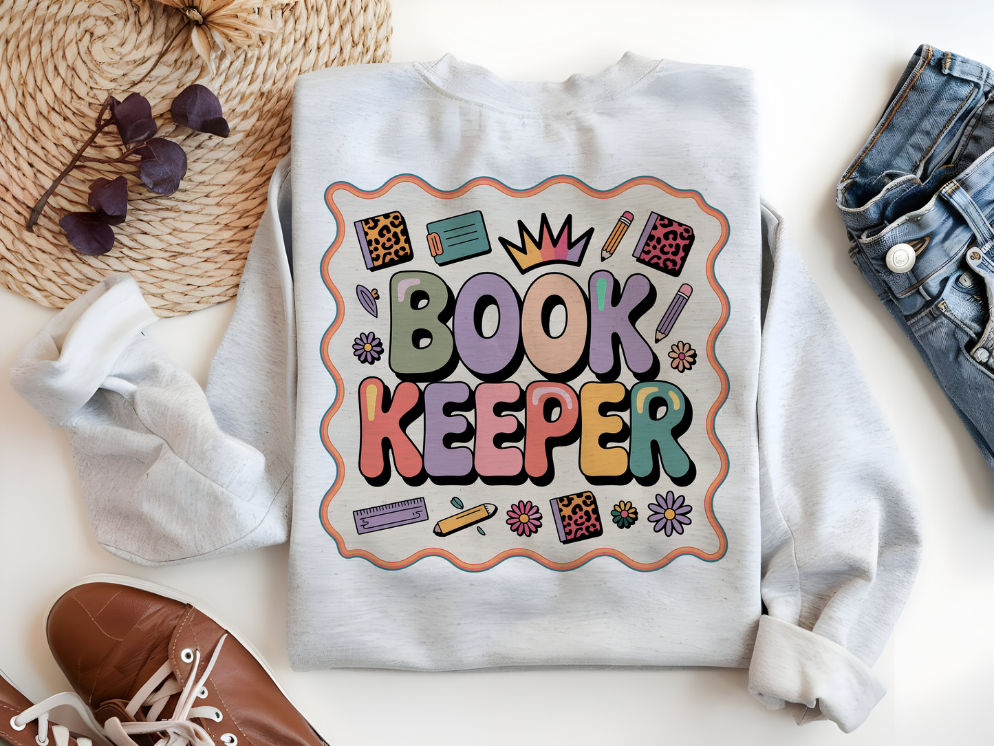 Bookkeeper Sublimation PNG | Cute Accountant Coquette Shirt Design