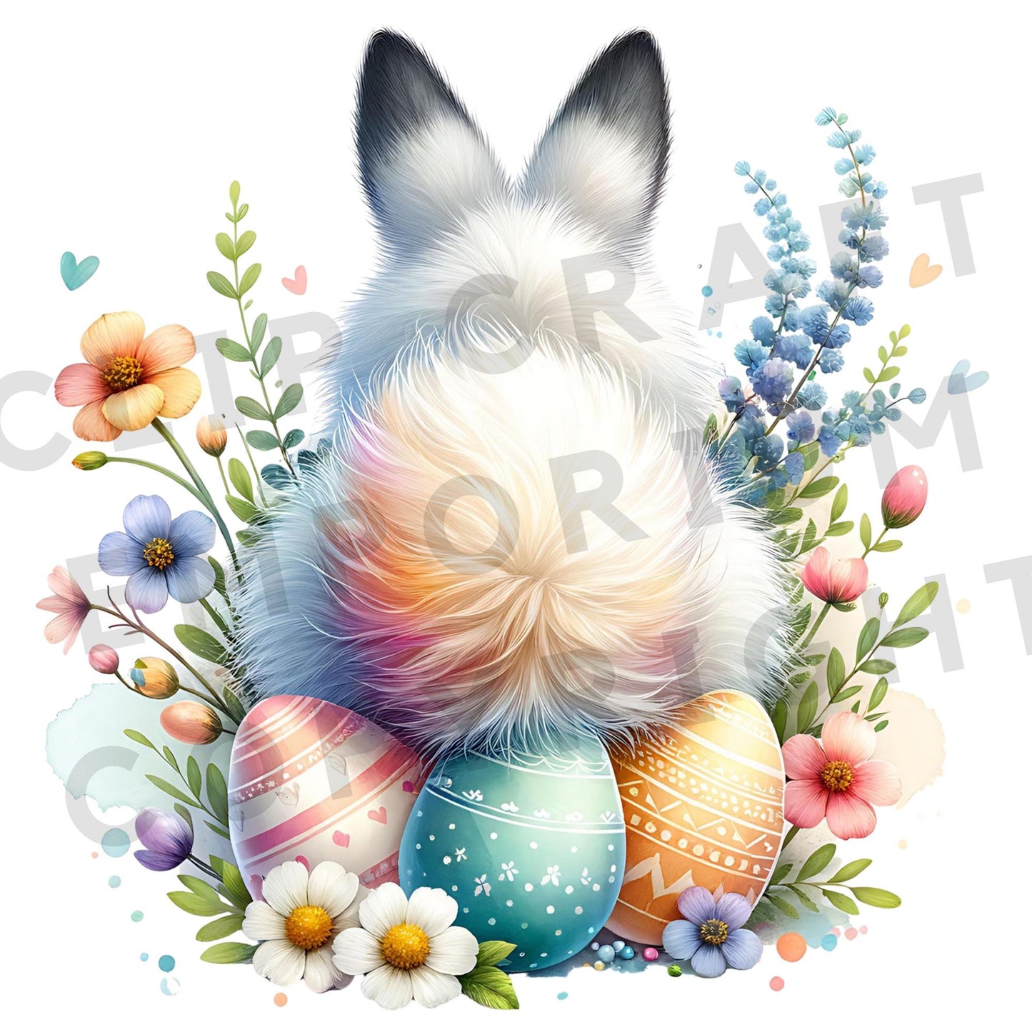 Paquete de imágenes prediseñadas de Pascua súper lindo