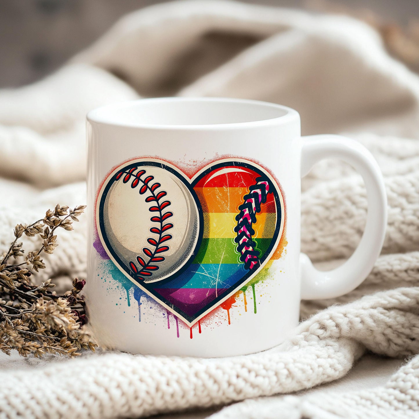 Distressed Split Baseball PNG