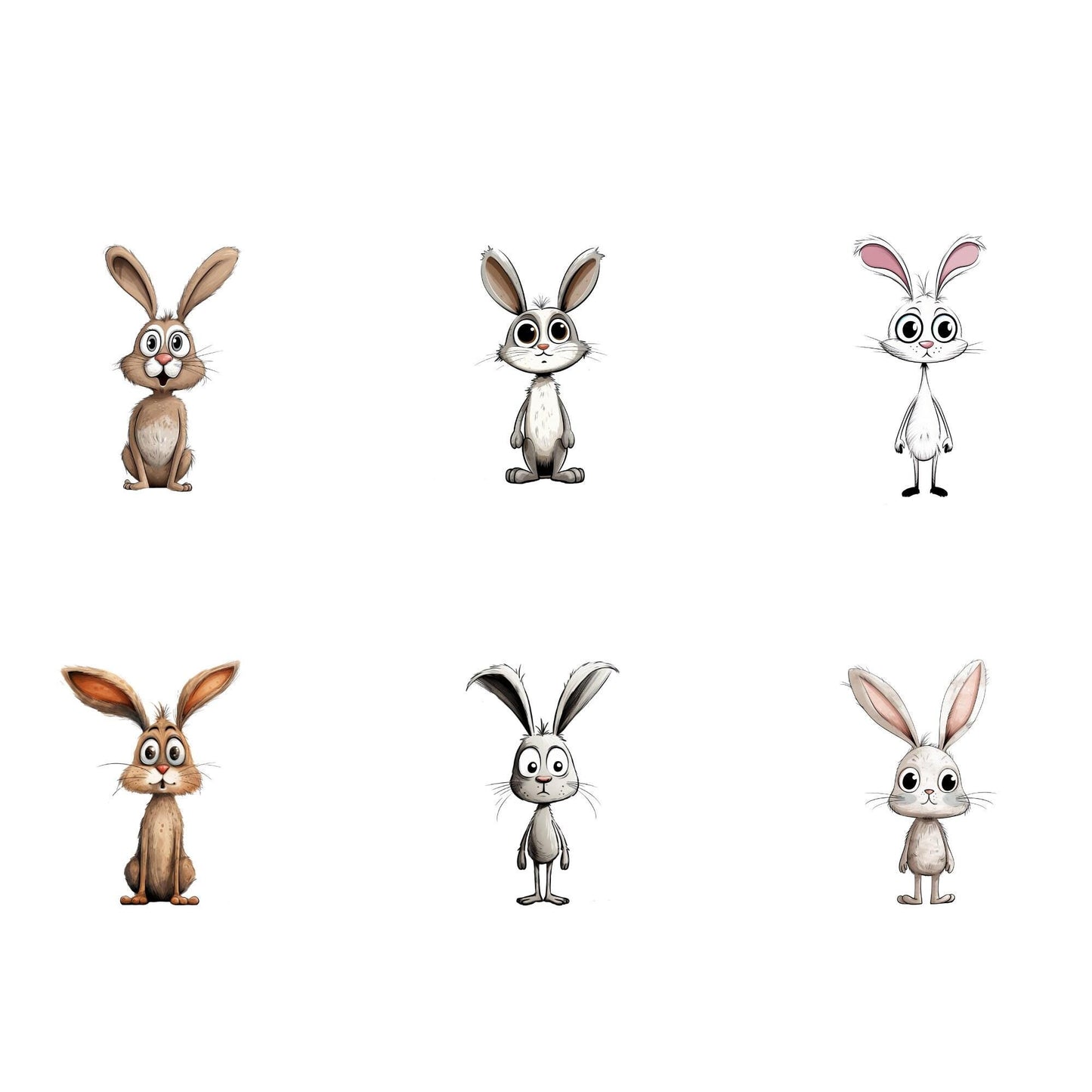 Quirky Bunny Clipart