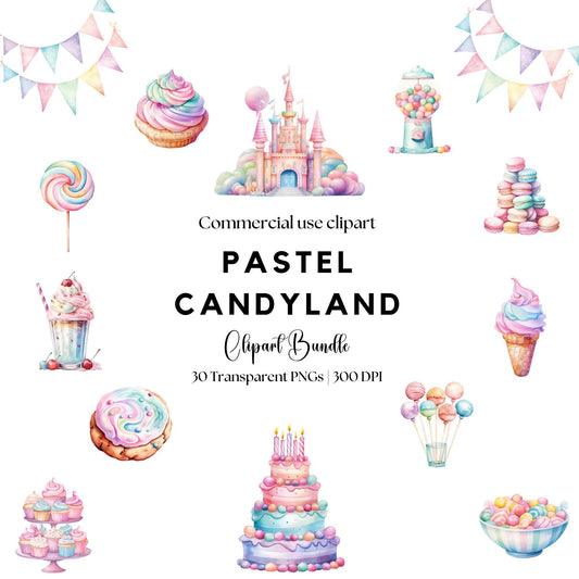 Pastel Candyland Clipart