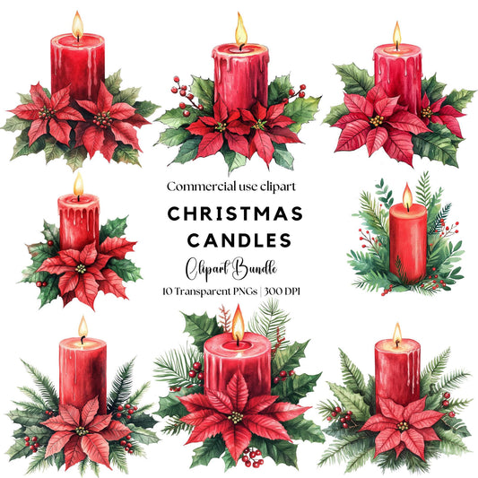 Christmas Candles Clipart