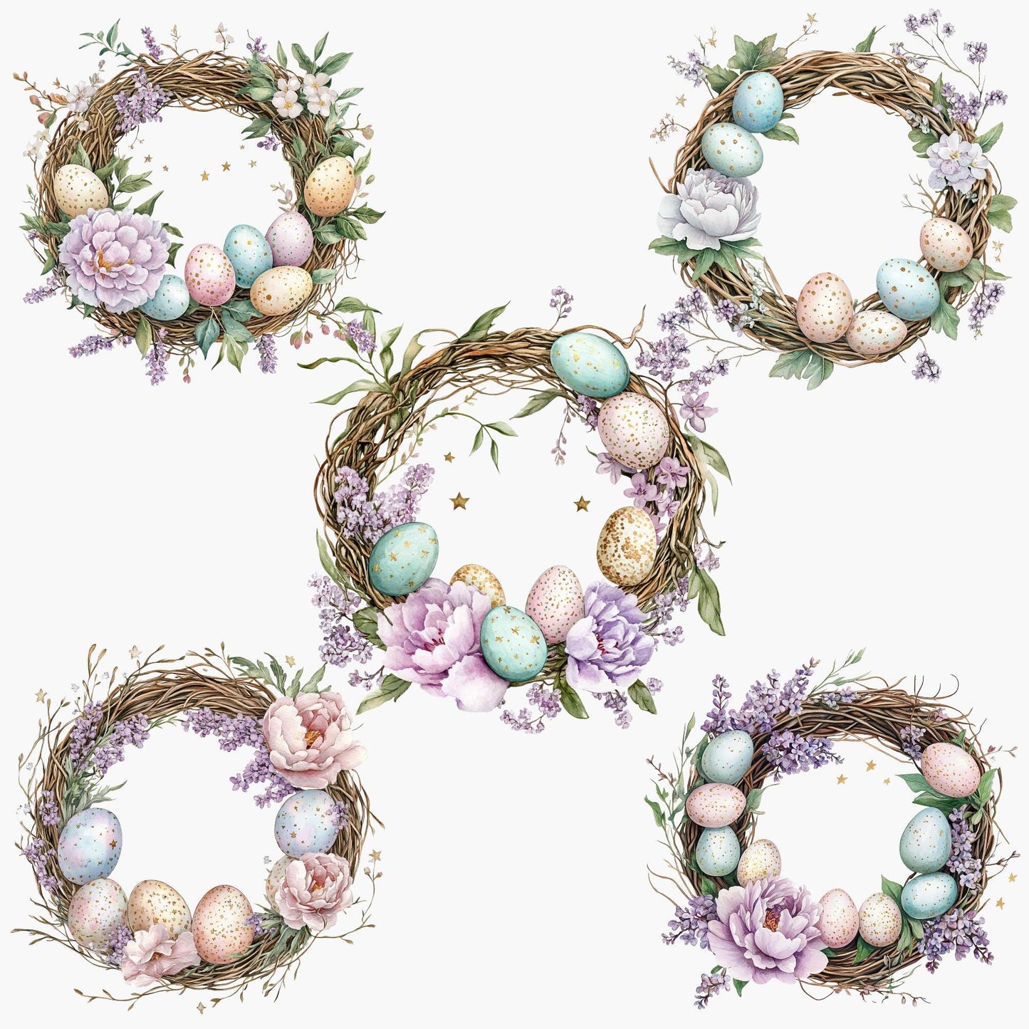 Easter Wreath Clipart