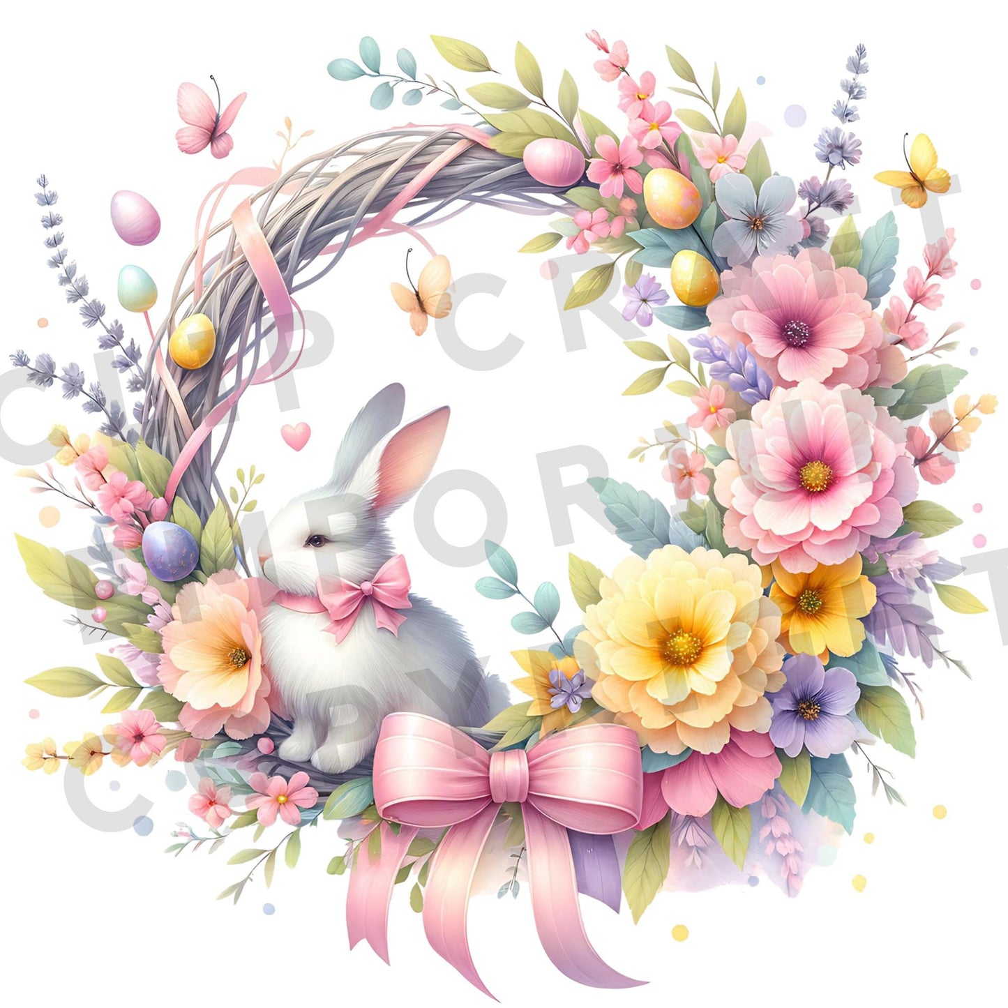 Paquete de imágenes prediseñadas de Pascua súper lindo