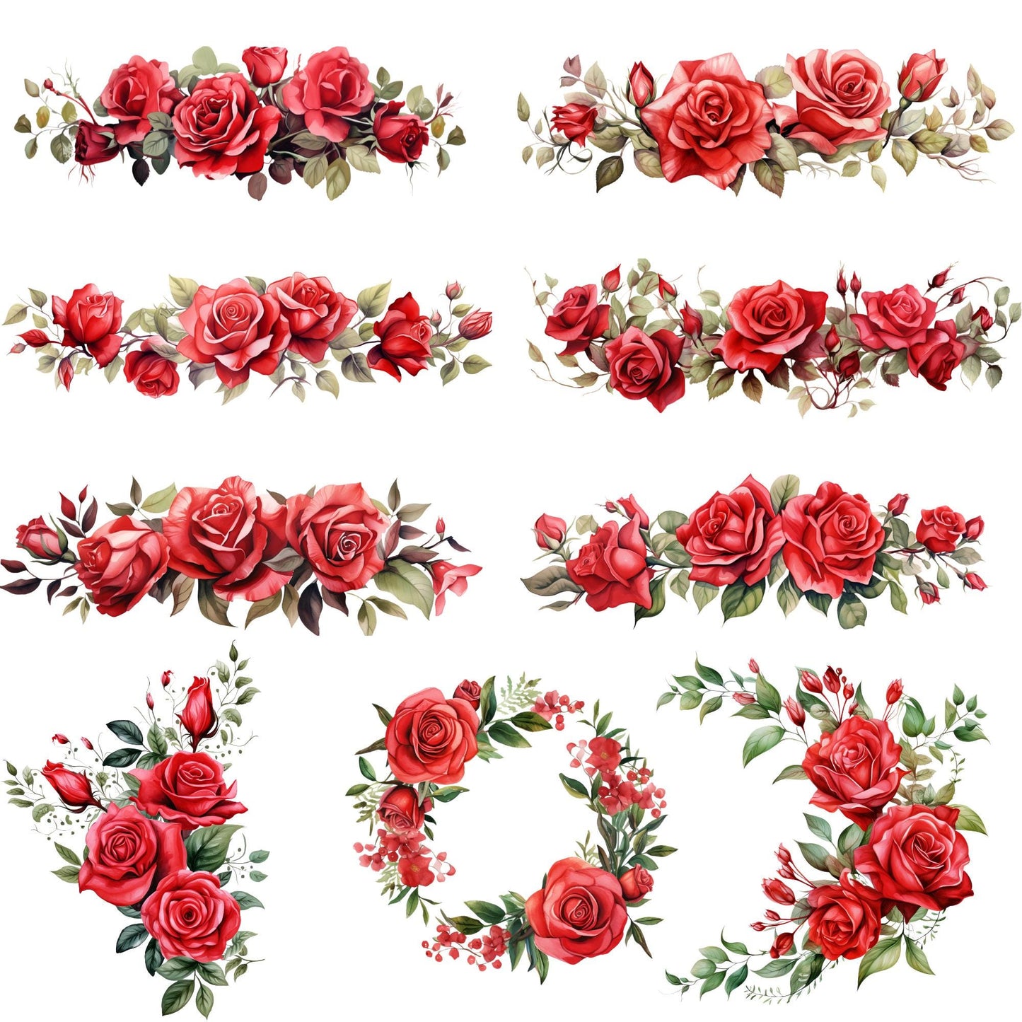 Red Roses Clipart