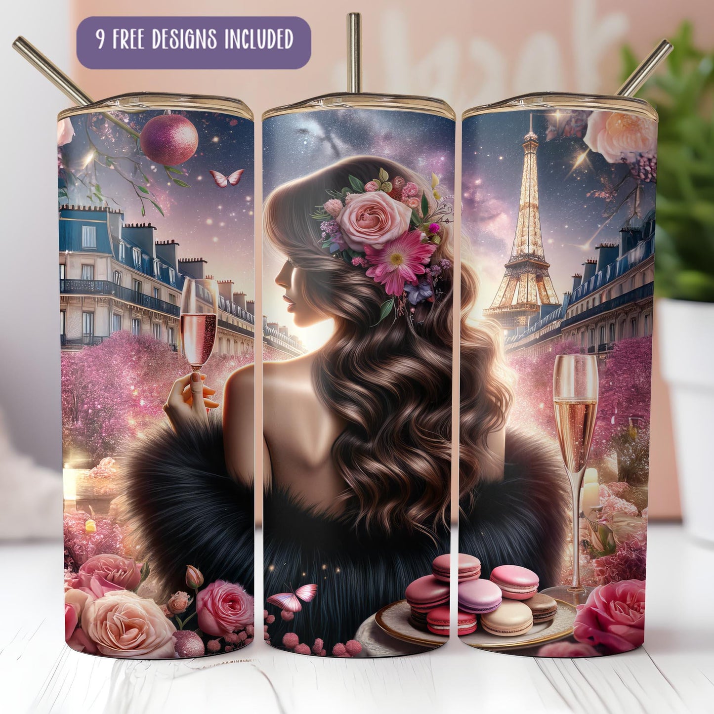 a picture of a woman with flowers in her hair