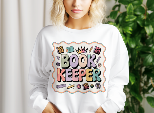 Bookkeeper Sublimation PNG | Cute Accountant Coquette Shirt Design