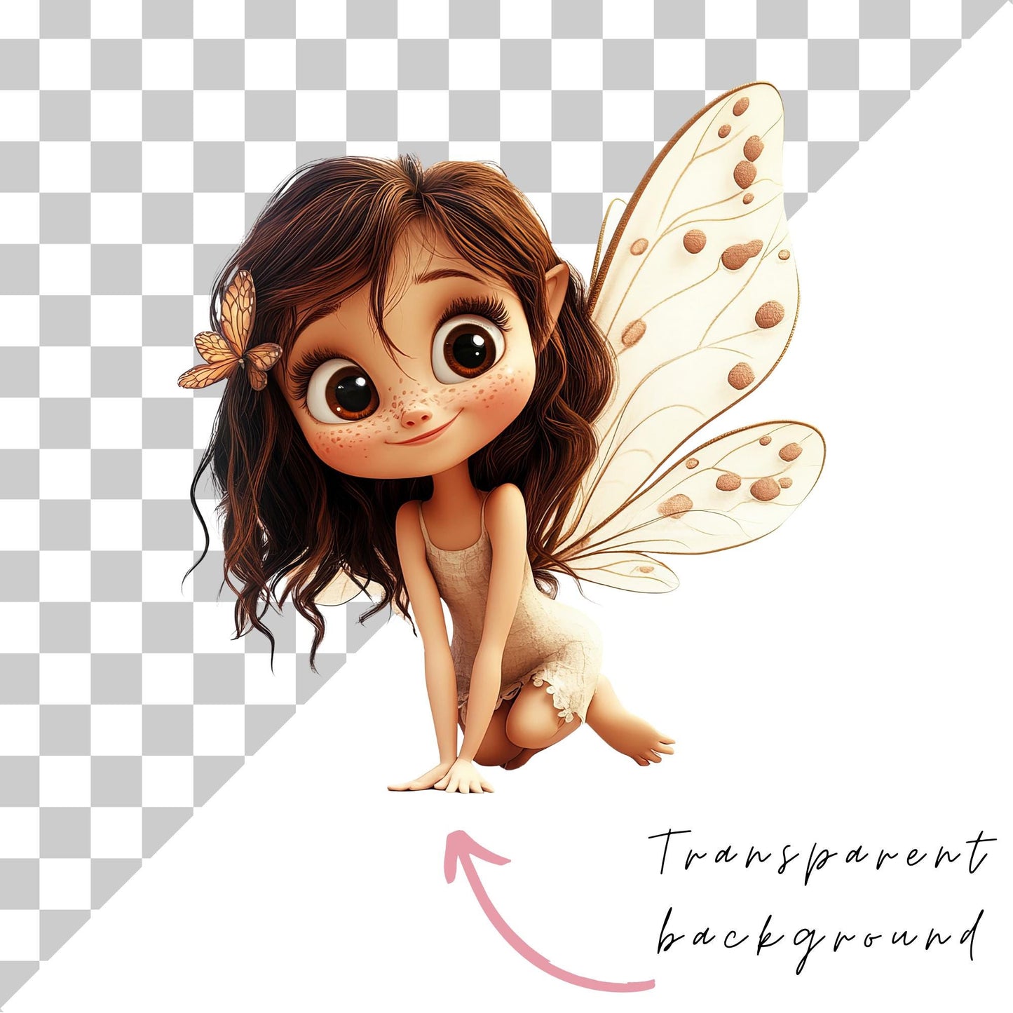 Quirky Fairy Clipart Single