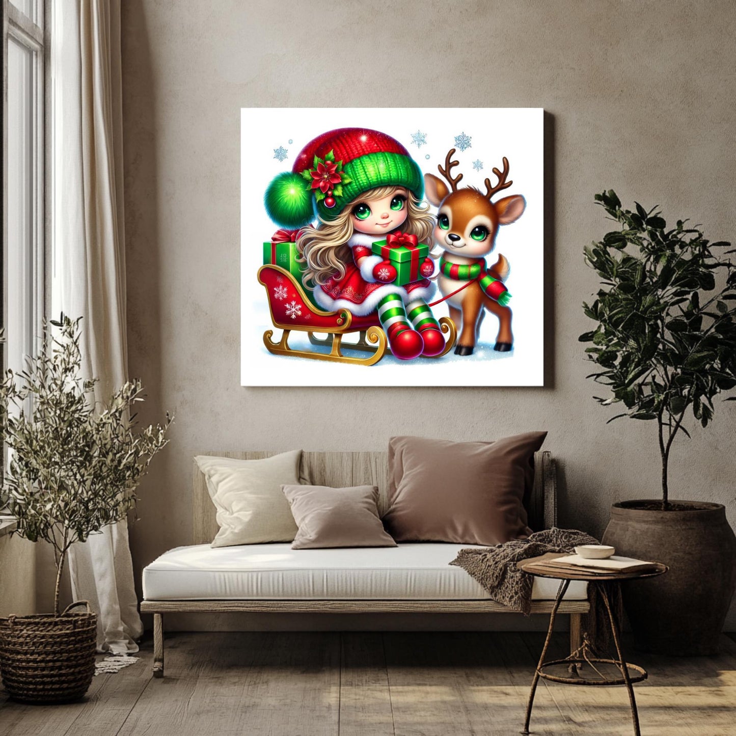 15 Christmas Gnome Girl Clipart