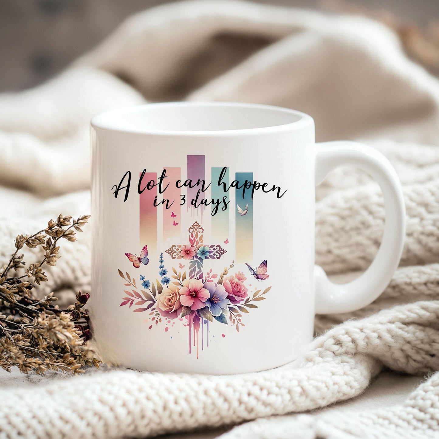 A Lot Can Happen in 3 Days Bow Girl PNG | Christian Easter Sublimation Design | He Is Risen Png | Easter Shirt Design | Digital Download