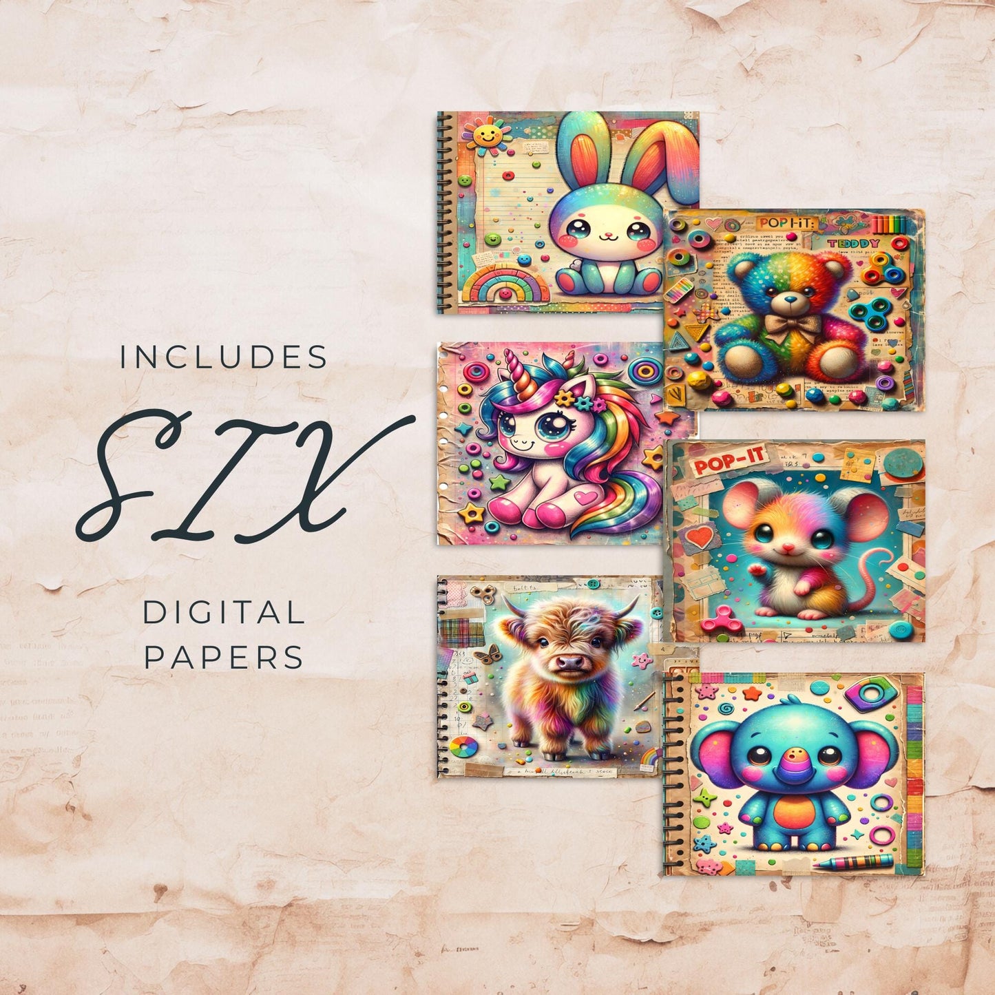 Lindo papel de diario basura para niños