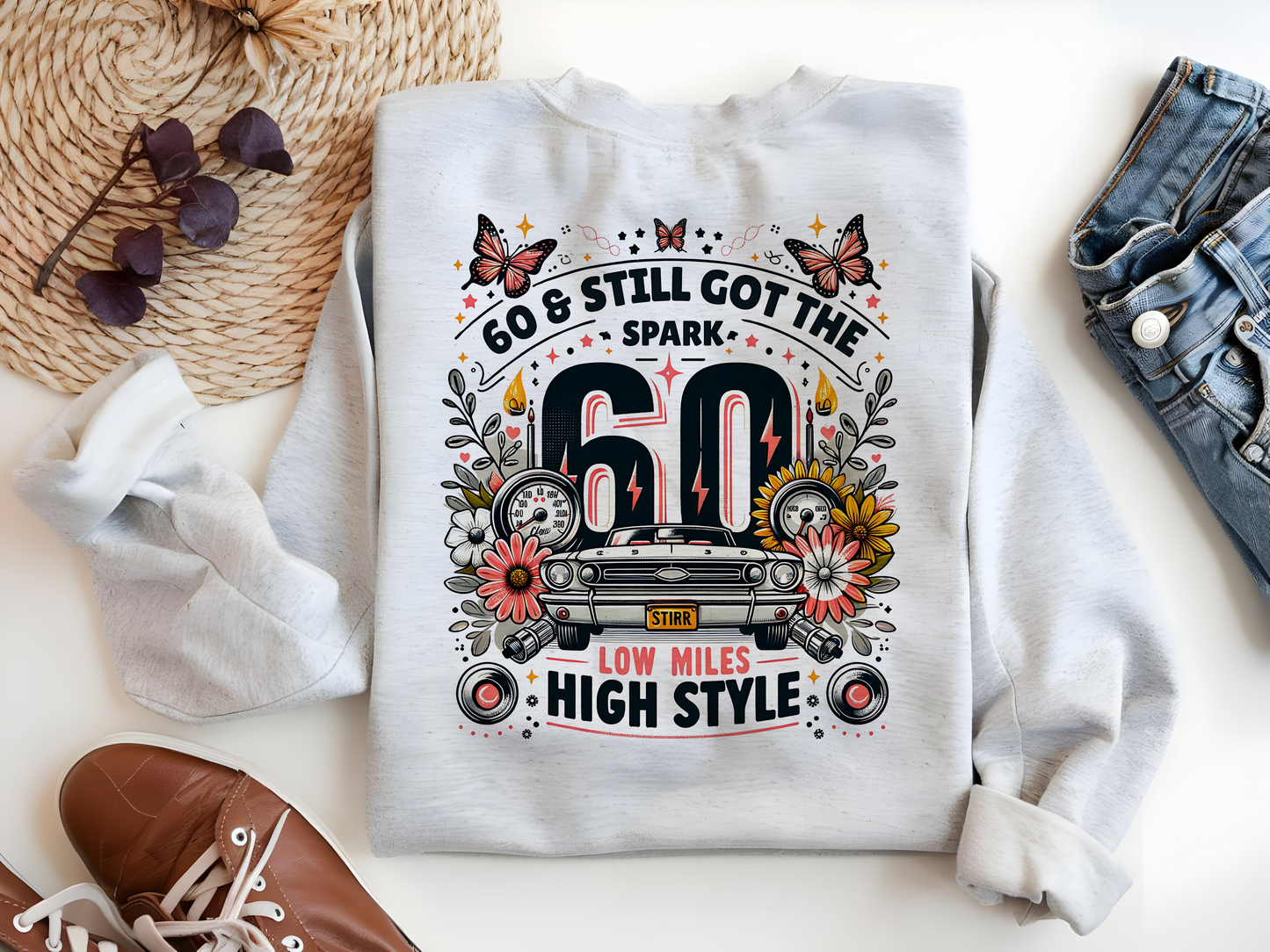 Diseños PNG de camisetas para 60 cumpleaños: paquete de sublimación de vaquera occidental