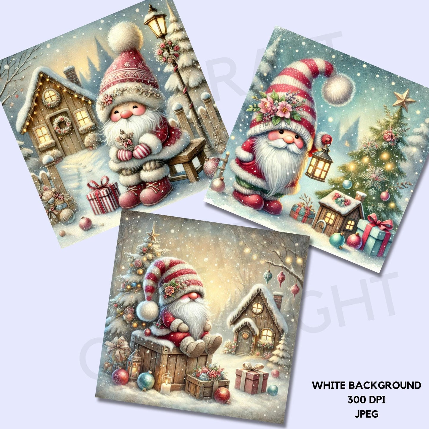 15 Christmas Gnome Clipart