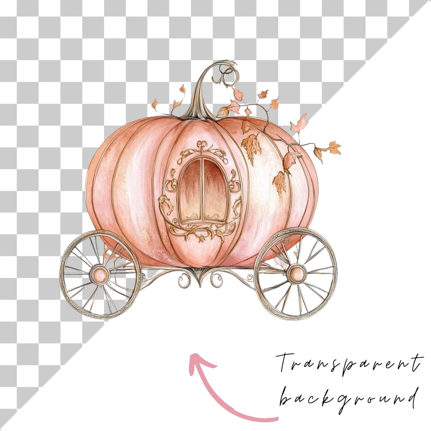 Pumpkin Carriage Clipart