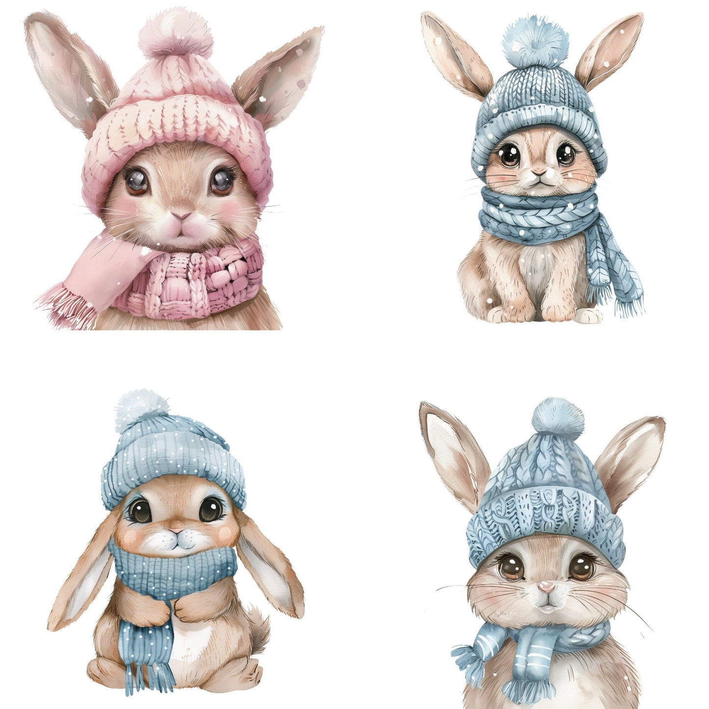 Cute Winter Bunny Clipart