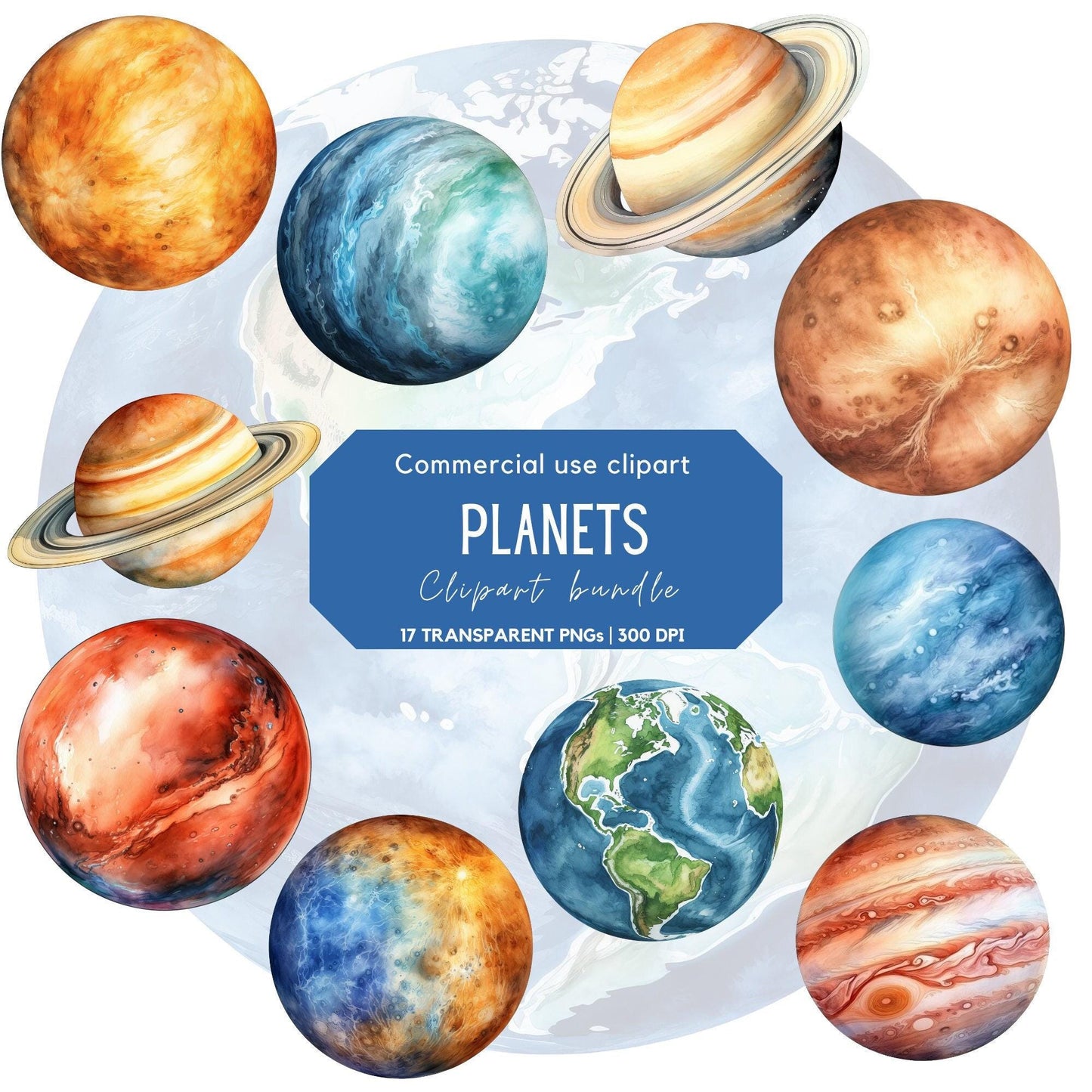 Planets of the Solar System Clipart