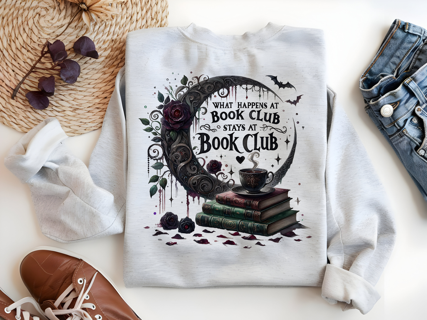 What Happens in Book Club PNG – Funny Romance Book Lover Sublimation Design
