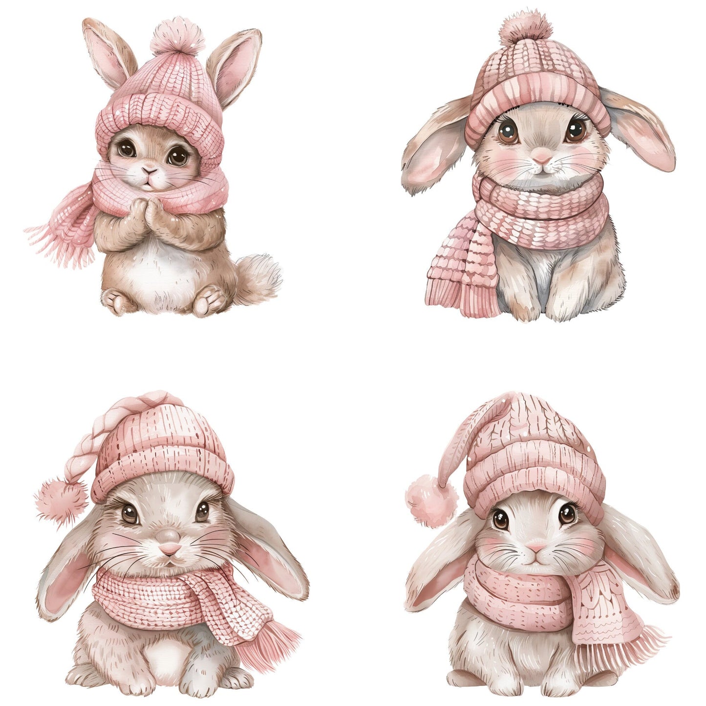 Cute Winter Bunny Clipart