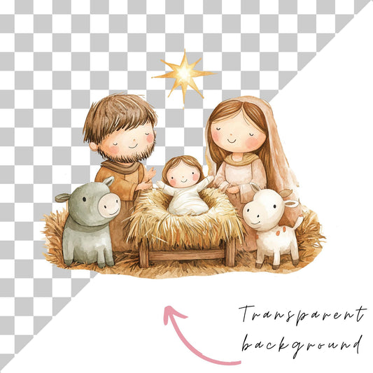 Cute Nativity Clipart