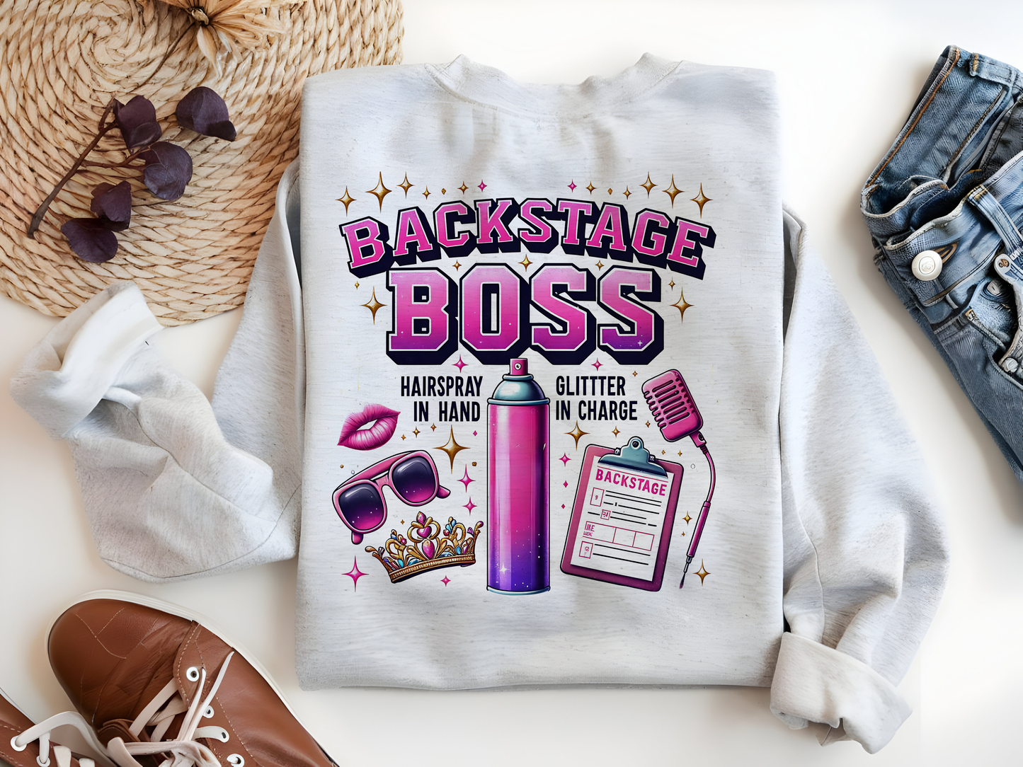 Pageant T-Shirt PNG – Beauty Queen Crown Sublimation Design for Contestants & Moms