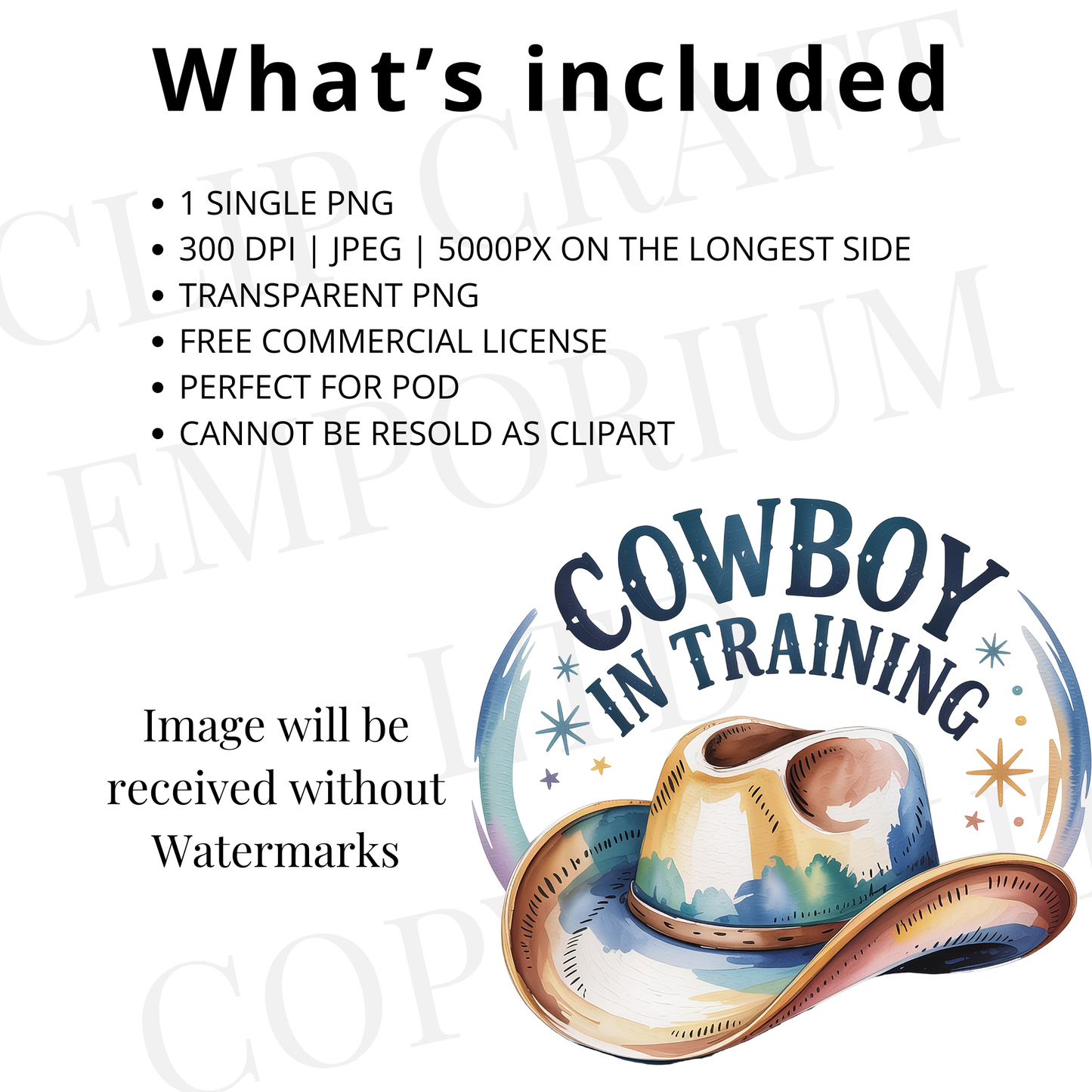 Cowboy In Training PNG | Baby Cowboy Western Sublimation