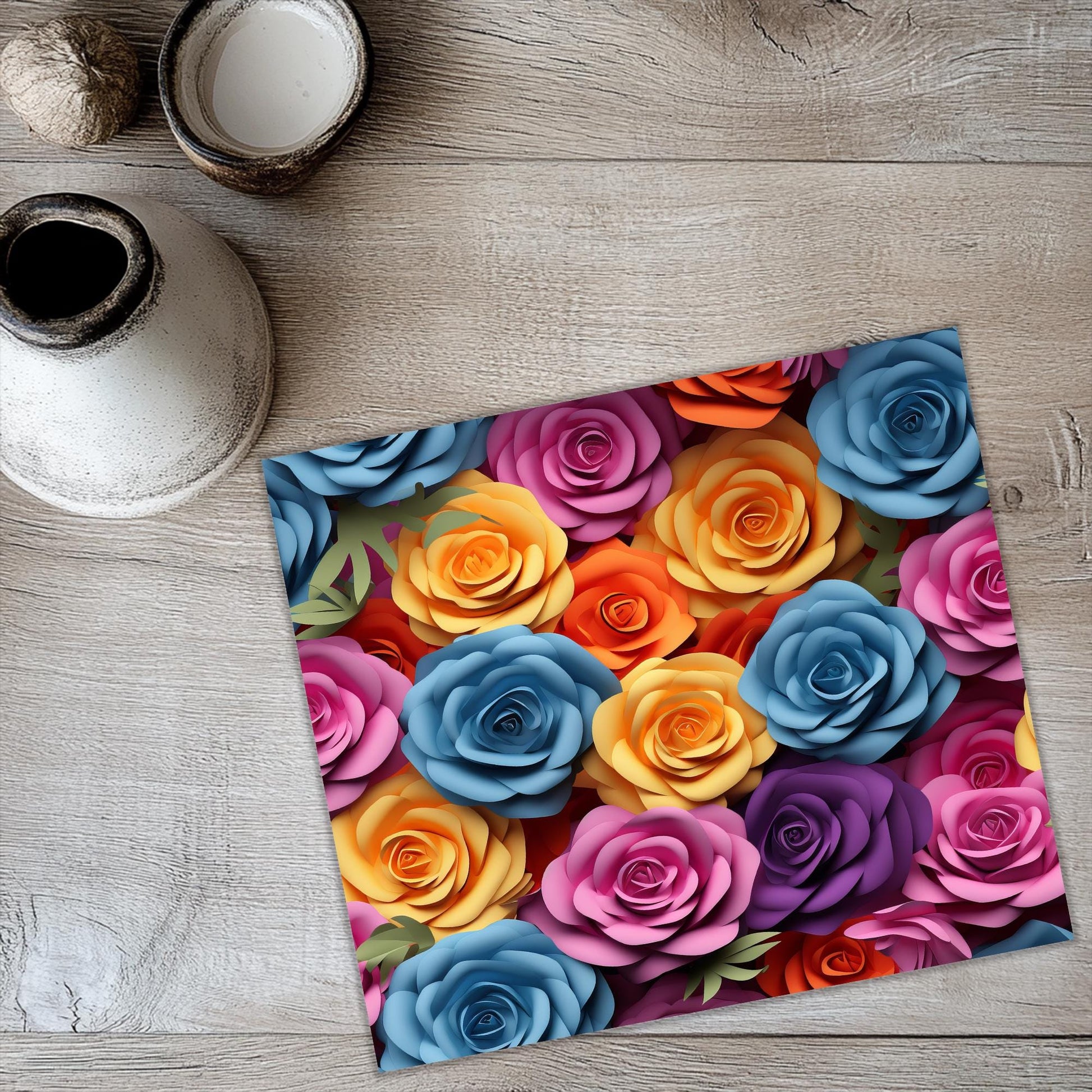 a picture of a bunch of flowers on a table