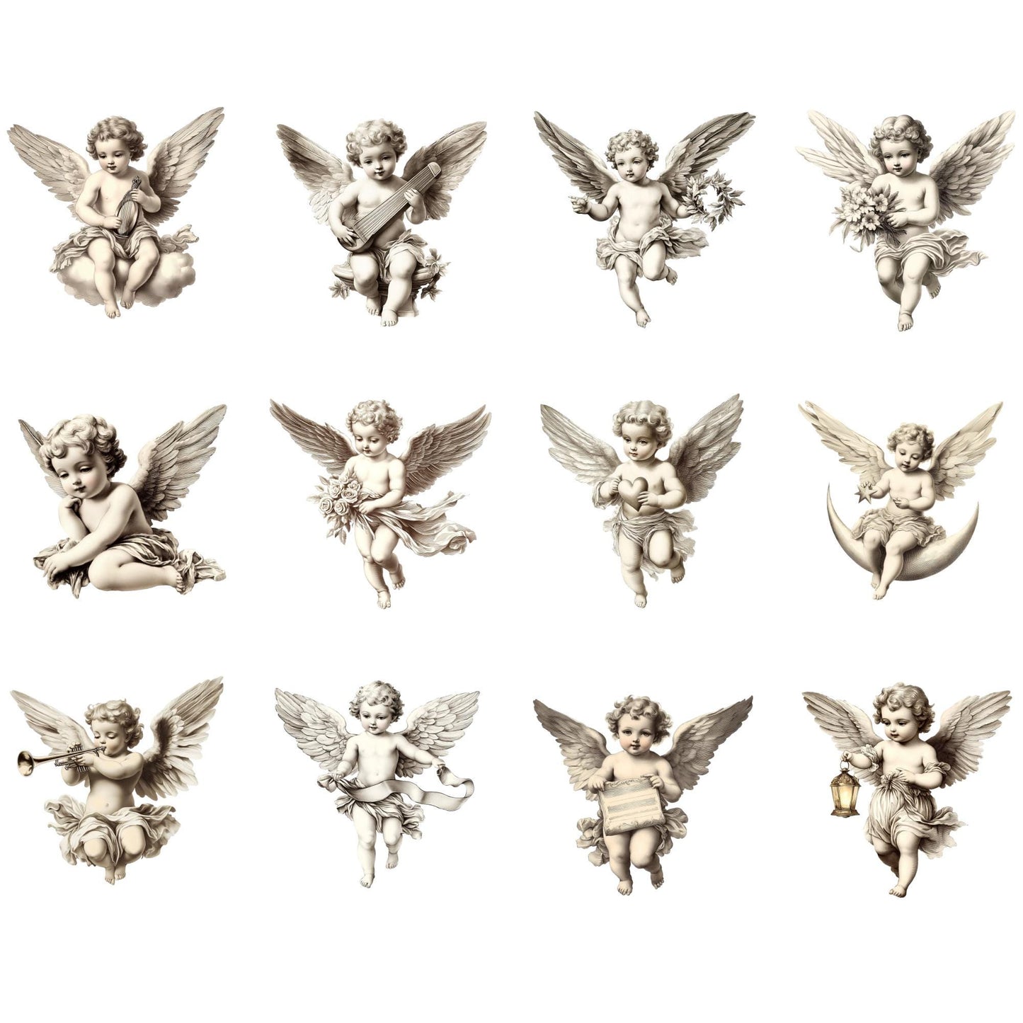 Watercolor Cupid Clipart