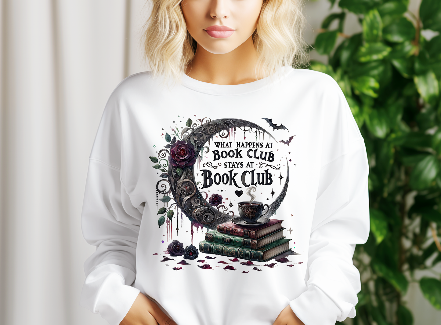 What Happens in Book Club PNG – Funny Romance Book Lover Sublimation Design