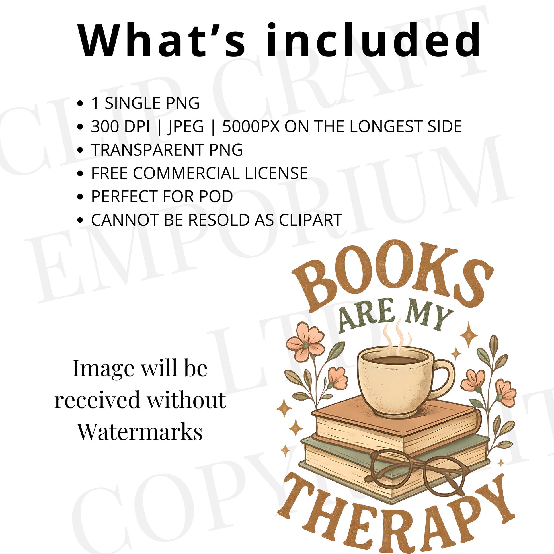 a poster with the words books are my therapy