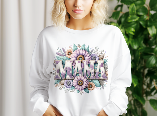 Mama Cowhide Sunflower PNG – Western Sublimation Design for Country Moms