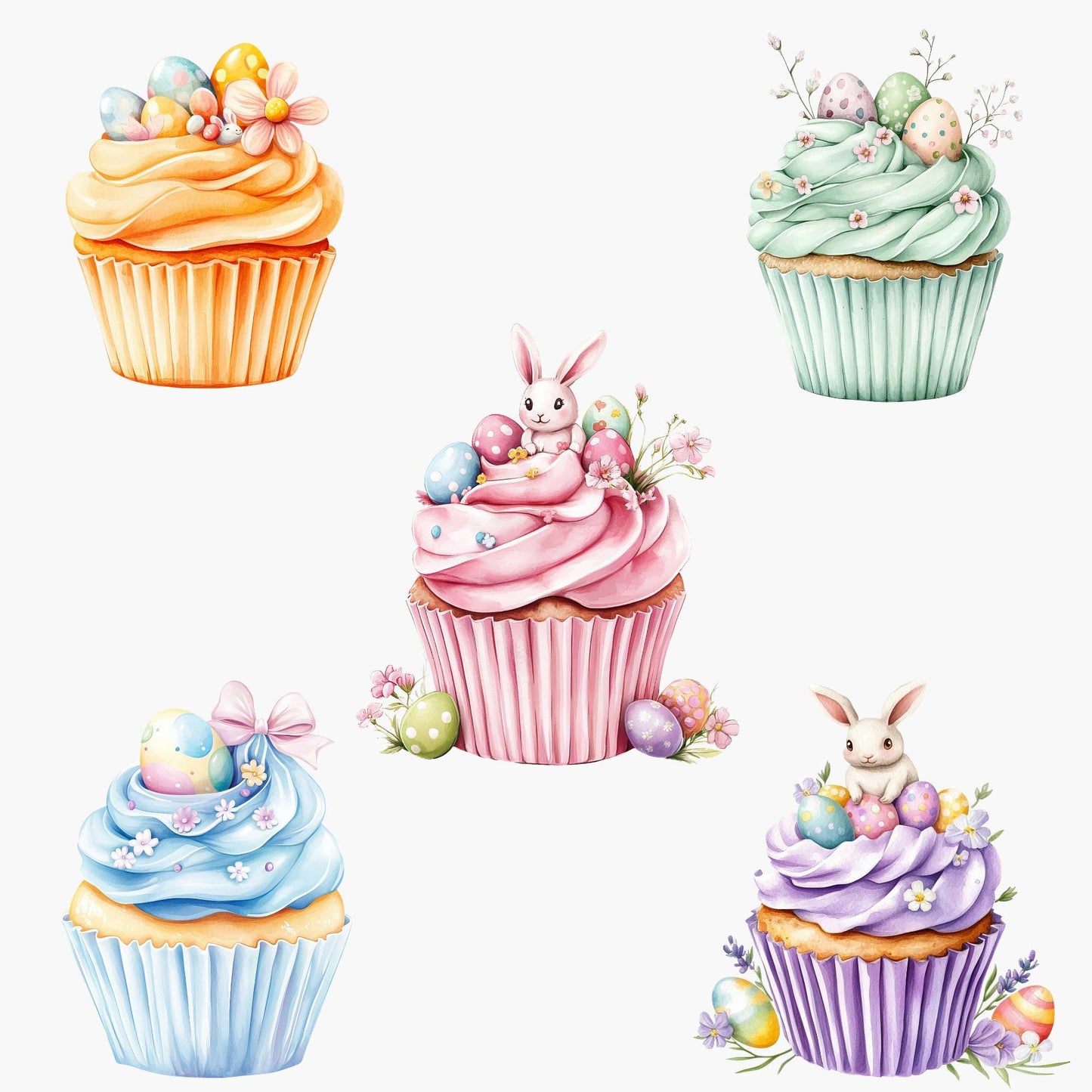 Easter Cupcakes Clipart