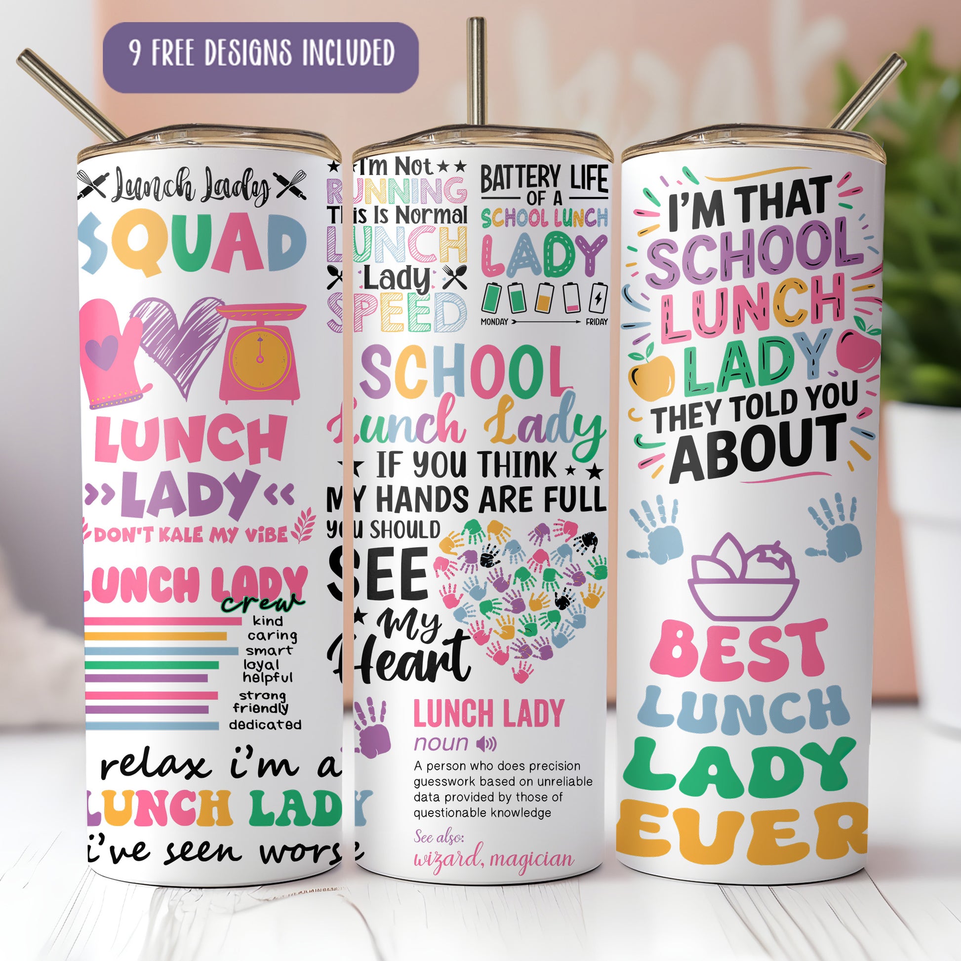 a couple of tumbles sitting on top of a table