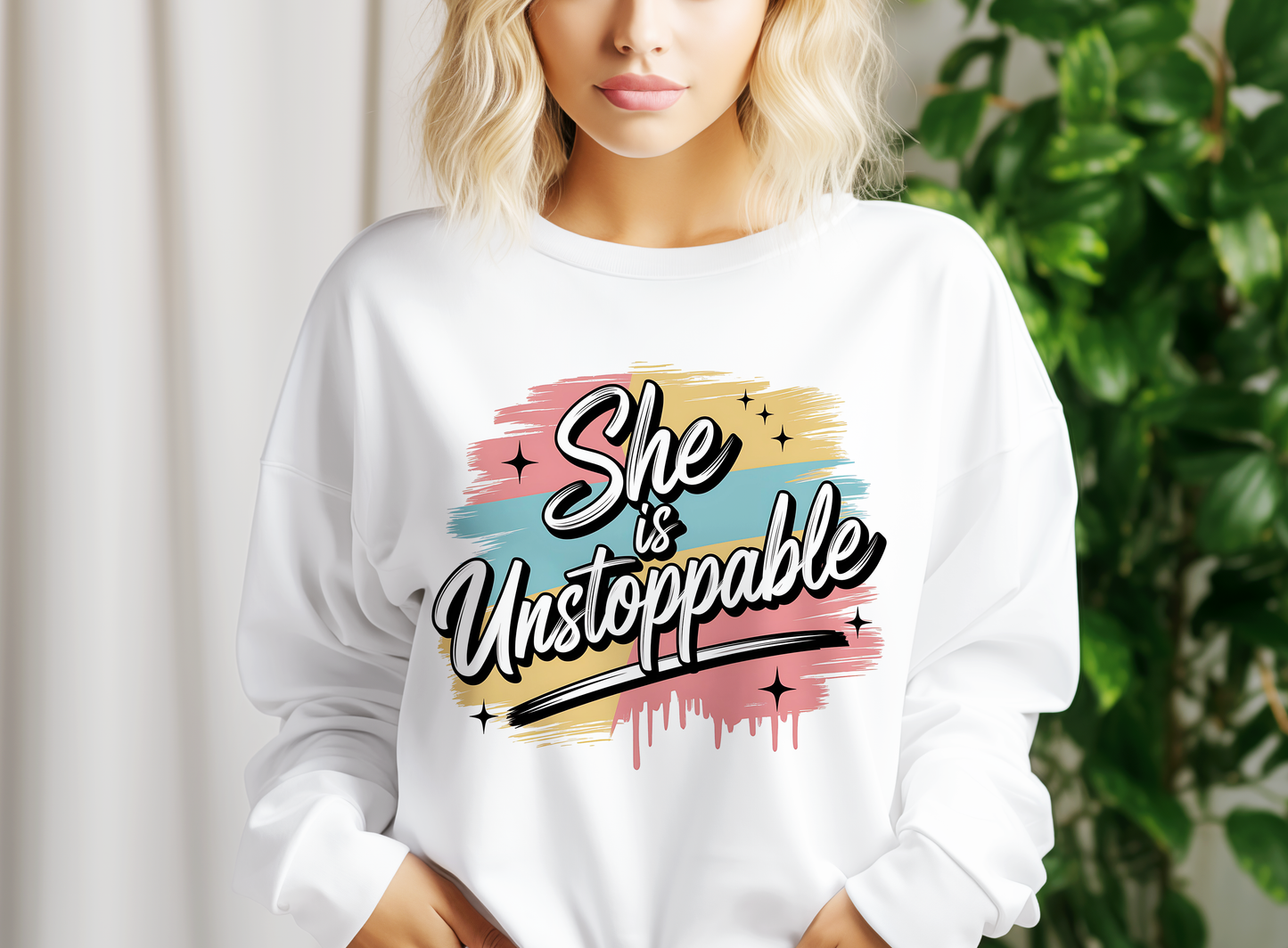 Unstoppable PNG – Empowerment Sublimation Design for Strong Women