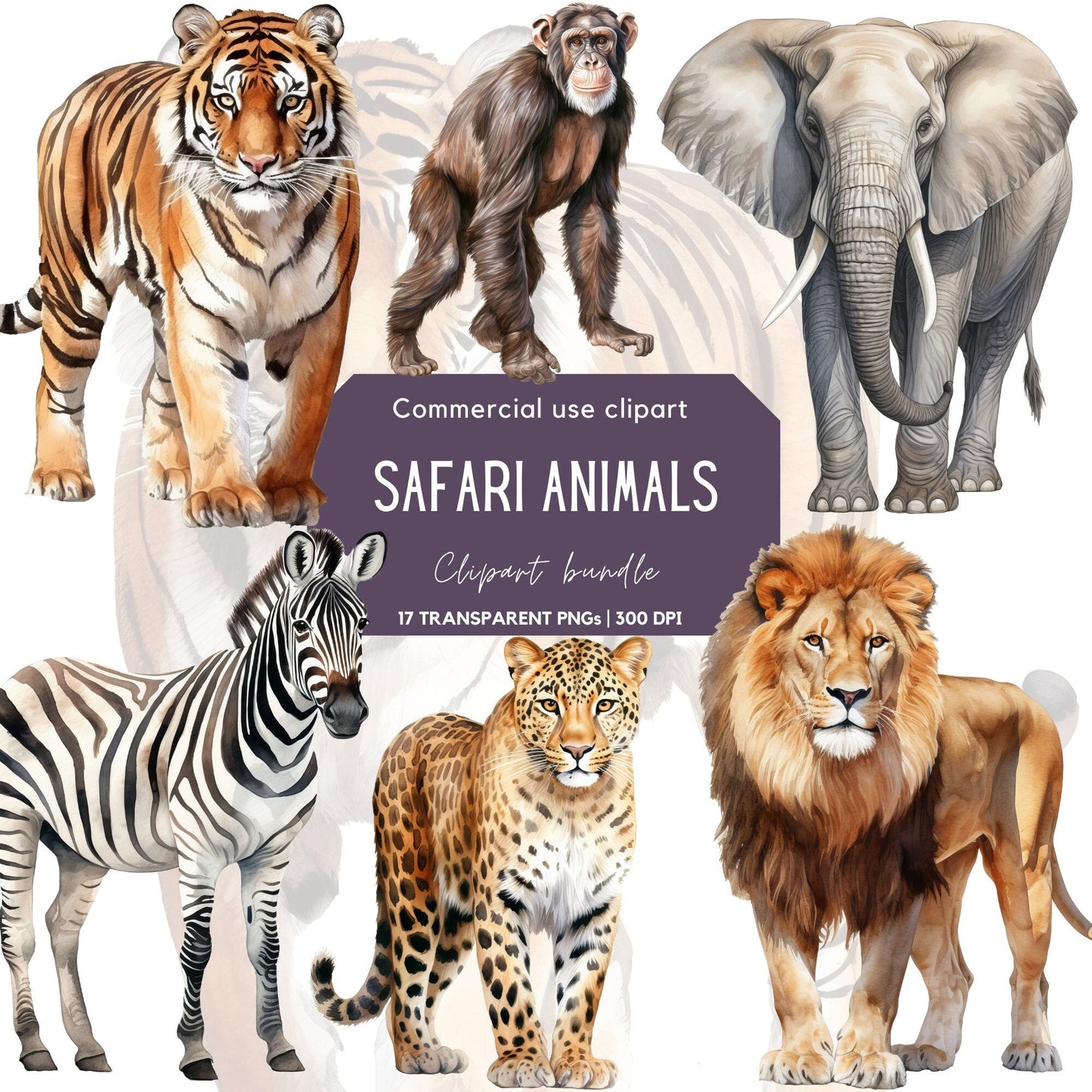 Safari animal clipart
