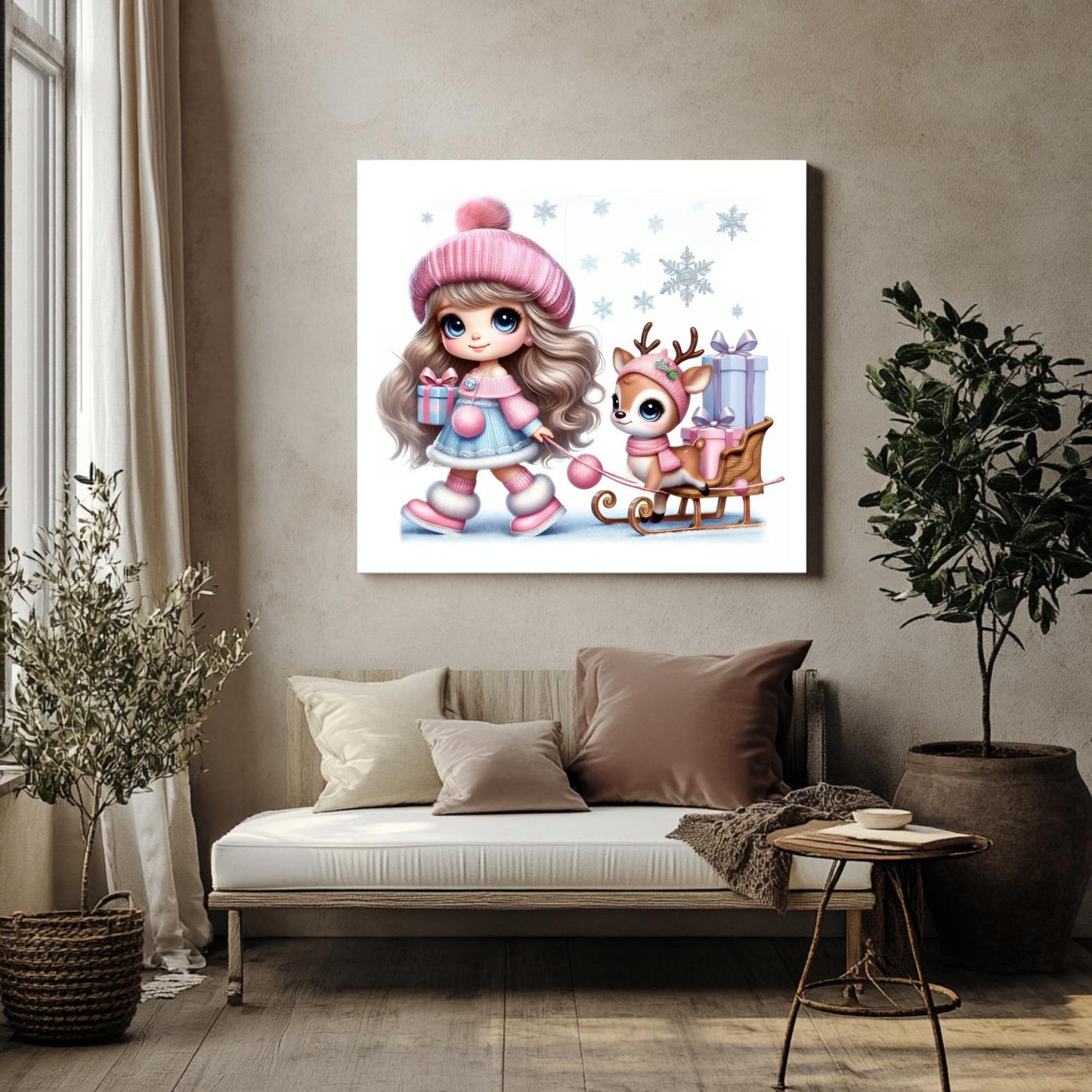 15 Christmas Gnome Girl Clipart