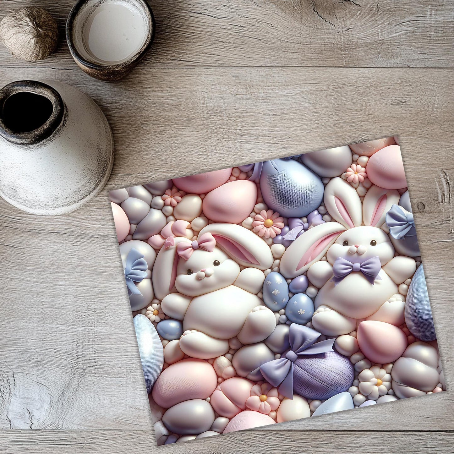 a picture of a bunch of easter eggs on a table