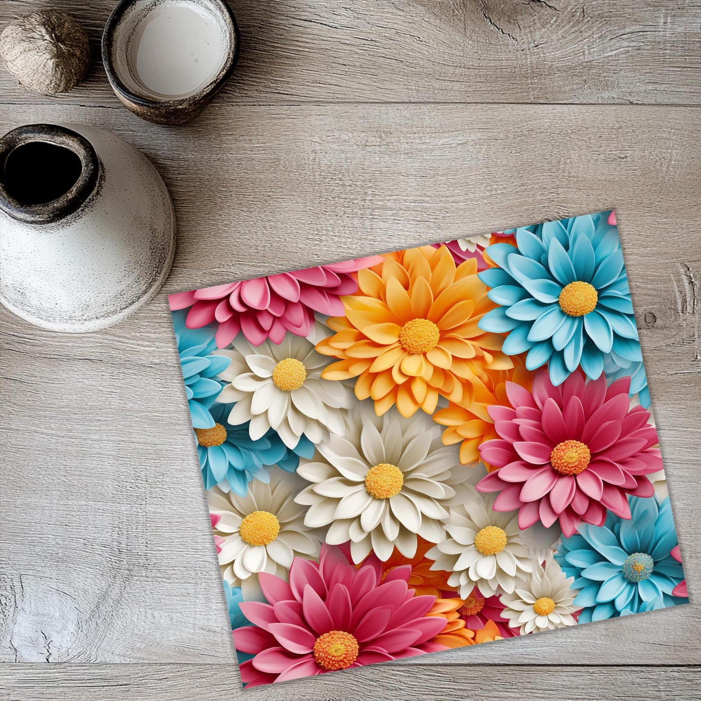 a picture of a bunch of flowers on a table