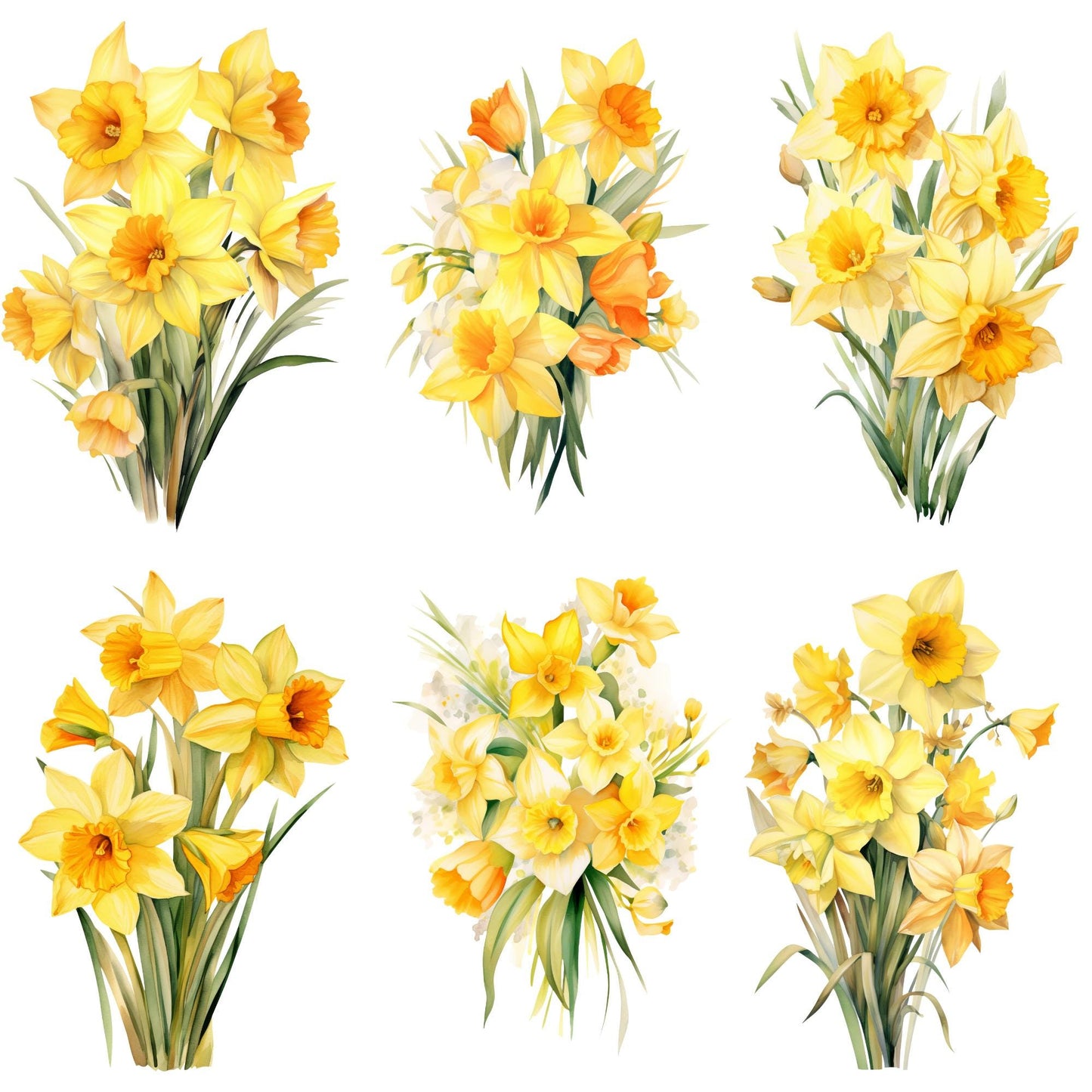 Clipart de narciso amarillo