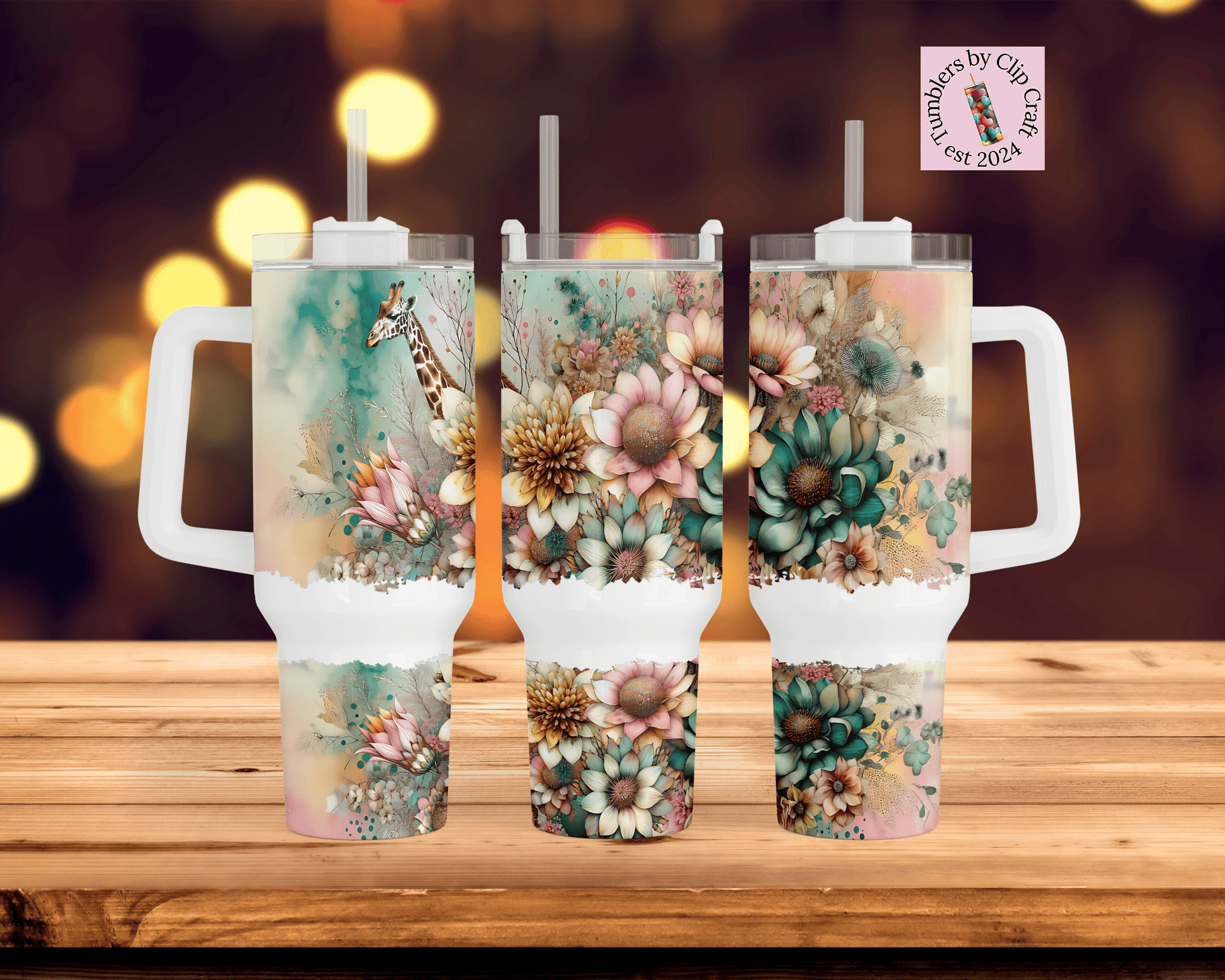 a couple of cups that are sitting on a table
