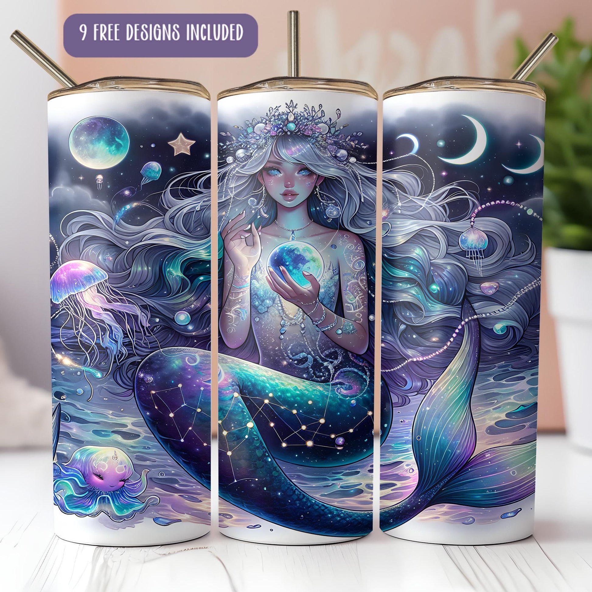 a picture of a mermaid with a star in her hand