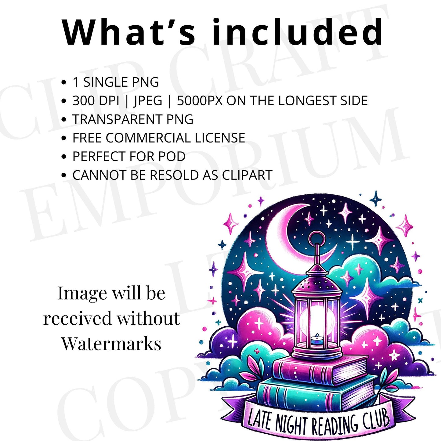 Late Night Reading Club PNG