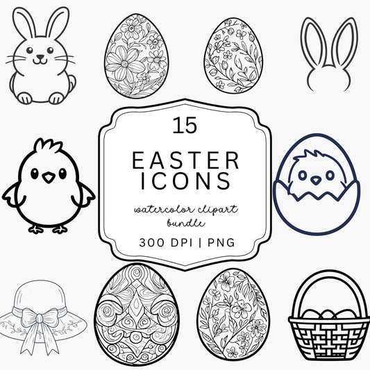 Easter Icons Clipart
