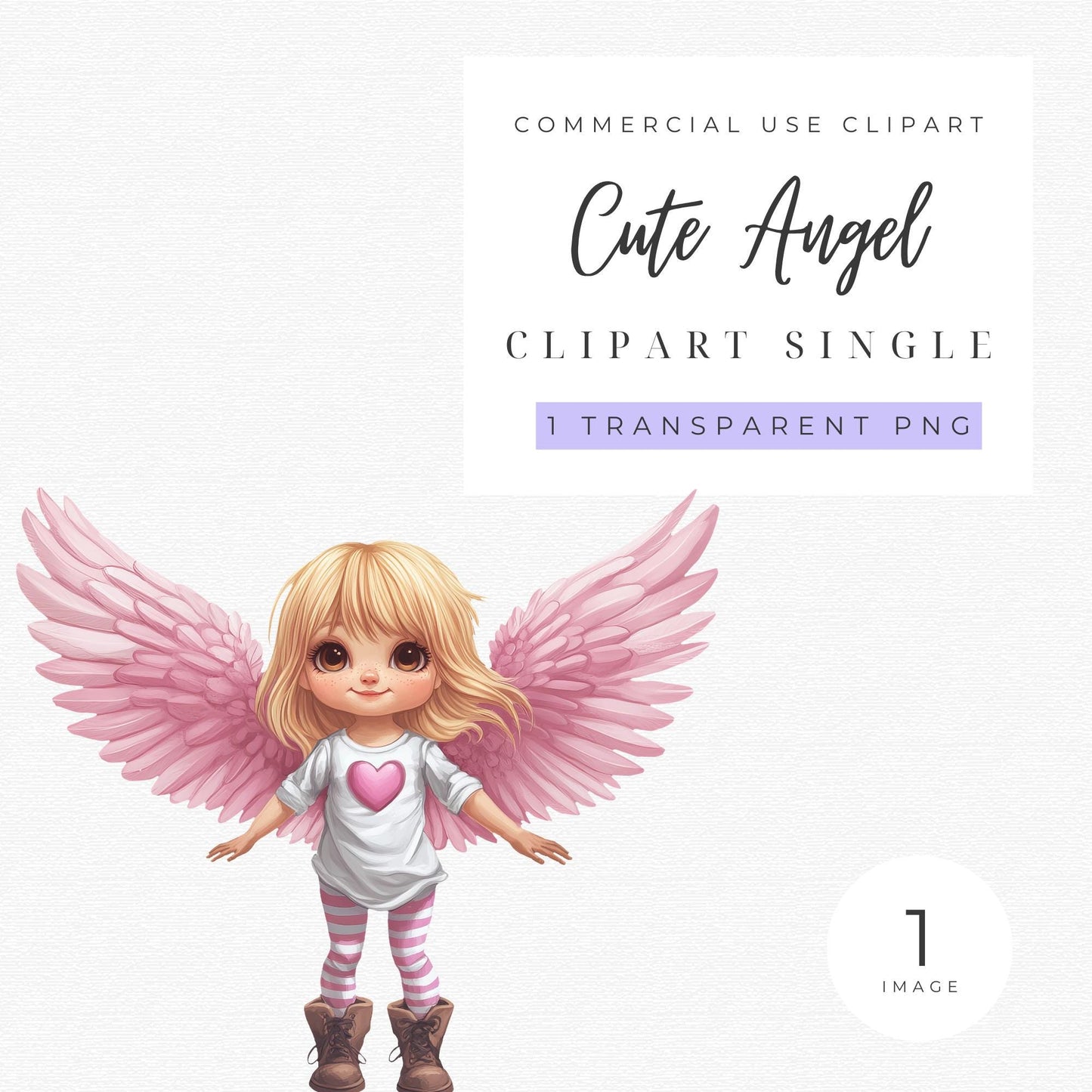 Cute Angel Clipart single
