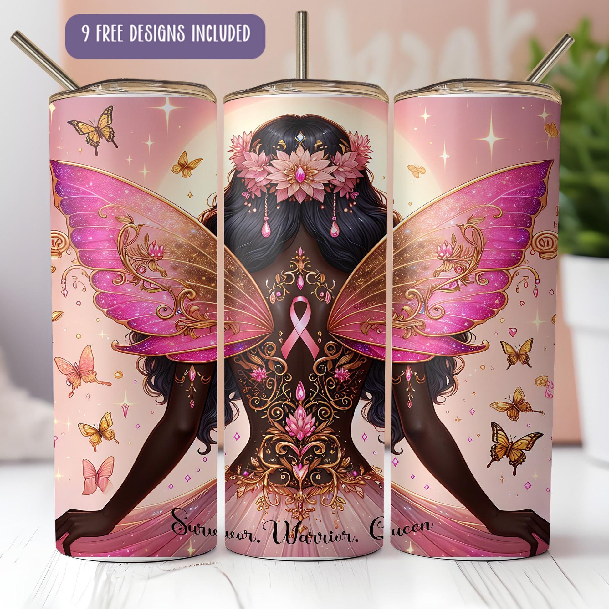 a pink tin with a picture of a woman's breast