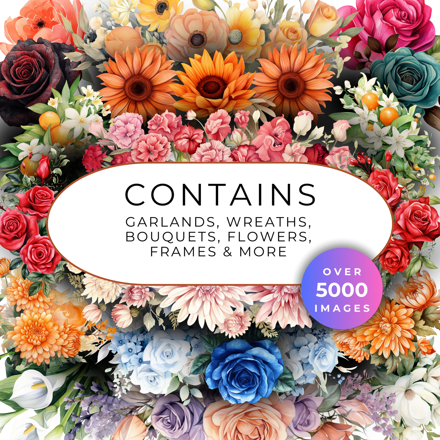 Floral Lovers All Access Pass – Commercial Use Floral Clipart (5,000+ Images)