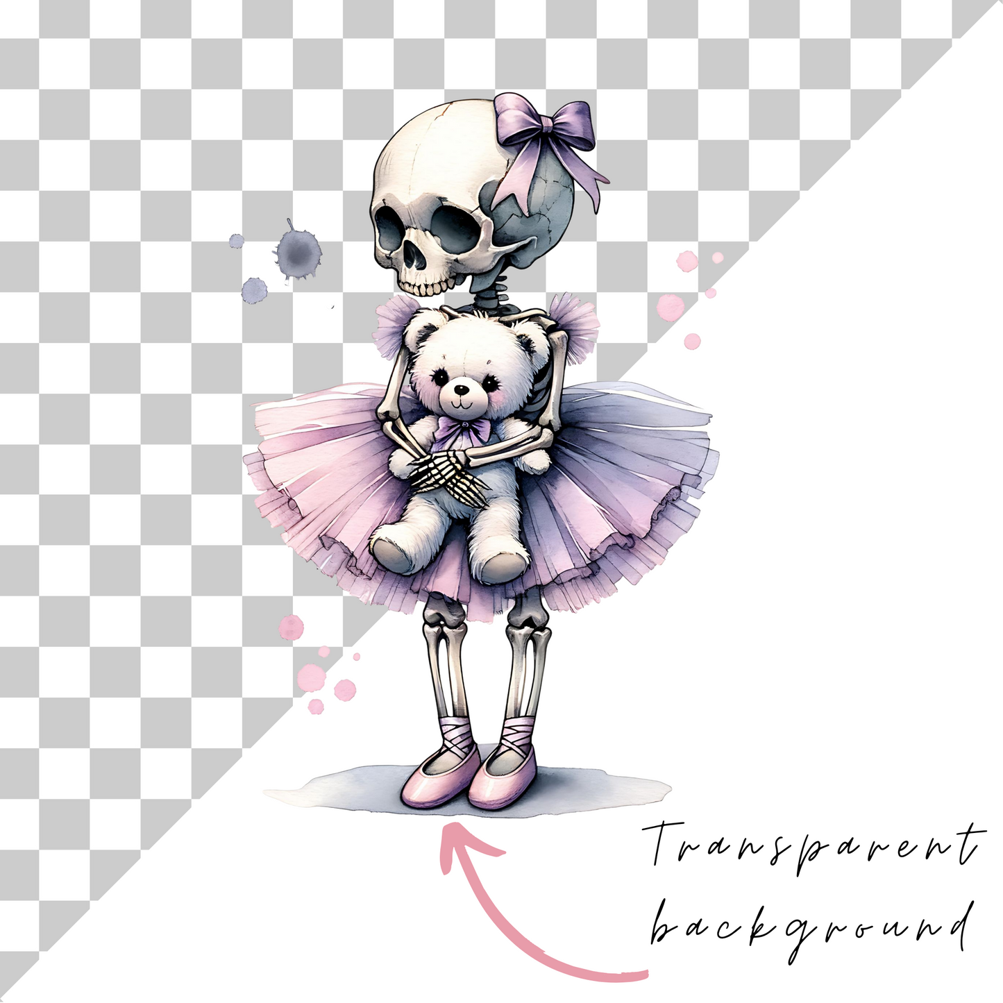 Coquette Halloween Clipart PNG – Cute Ghost and Pumpkin Sublimation Elements
