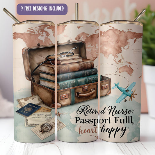 a pair of travel mugs sitting on top of a table